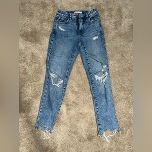 Garage distressed mom jeans size 24